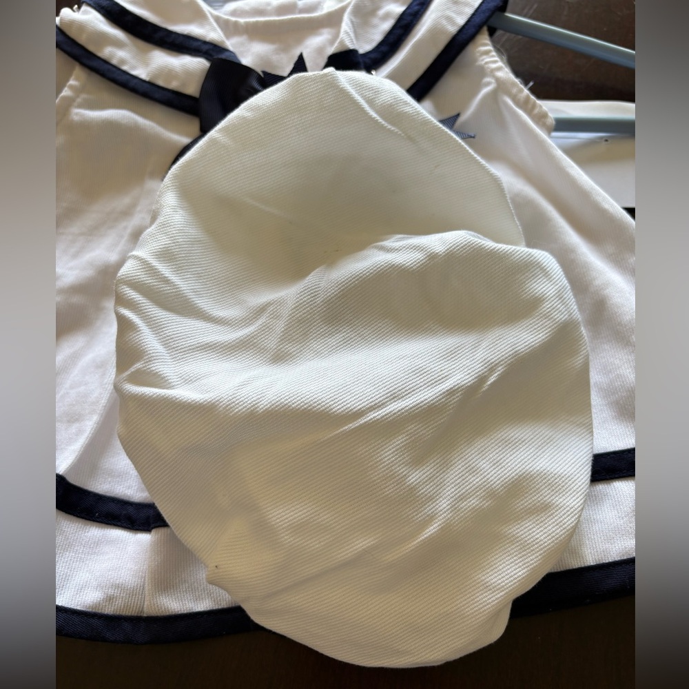 Rare Editions White and Navy Baby Outfit - Picture 5 of 10